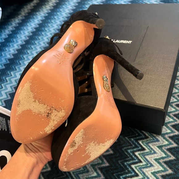Aquazzura platform pumps in black size 37 - Picture 3 of 3